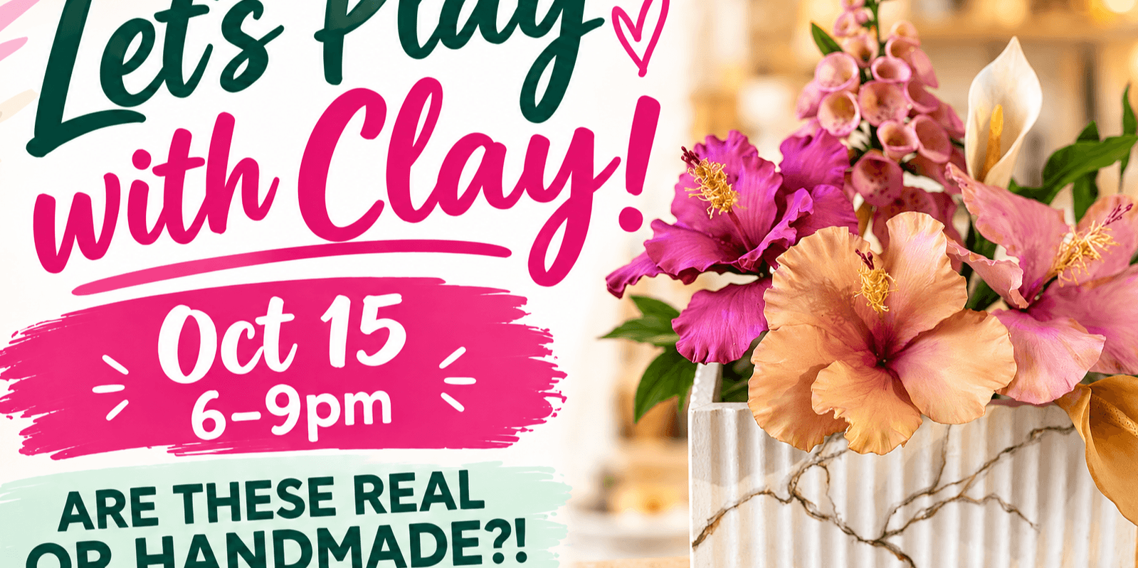 Let's Play with Clay Flower Making